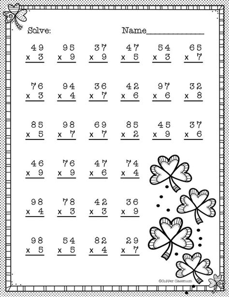 Free Two Digits Math Worksheets Activity Shelter 2 Digit