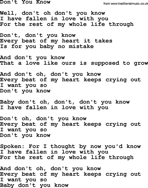 Dont You Know By The Byrds Lyrics With Pdf