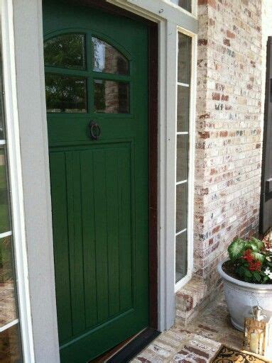 Dark green front door colors. Hunter Green Door | Green front doors, Painted front doors ...