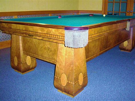 antique 1924 bbc medalist pool table brunswick