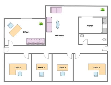 Free Editable Office Layout Examples Edrawmax Online