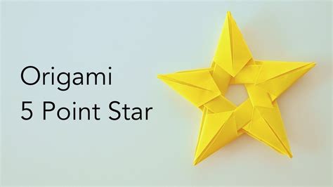 Easy Traditional Origami 5 Point Star Tutorial Youtube