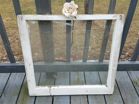 Old Wood Window Frame Single Pane Reclaimed Salvaged