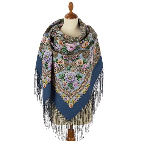 pavlovo posad russian shawl 148x148 cm 58x58 100 wool scarf wrap 1914 3