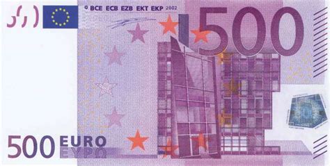 Doch kein grund zur sorge: 500€ Euroschein / Euro-Geldscheine 203x103 mm | Litfax ...