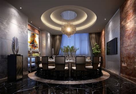 ( round table & 6 side chair),created for macy's. 3D model Luxury Dining Room With Round Table | CGTrader