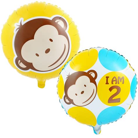 Mod Monkey 2nd Foil Balloon Balloon Measures Approximately 18 In