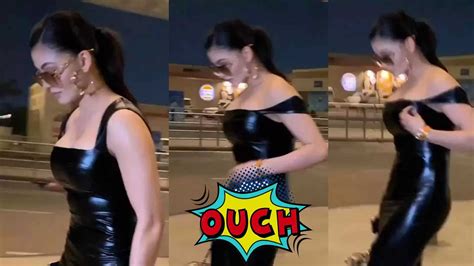 Oops Urvashi Rautela Almost Fell Prey To An Embarrassing Moment At The