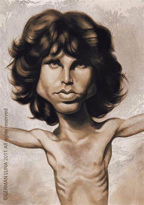 Caricatura De Jim Morrison Caricaturessketches And Drawings