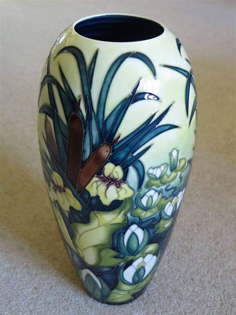A moorcroft oberon pattern vase c. Moorcroft Pottery Large Vase in Lamia Pattern Designed by ...
