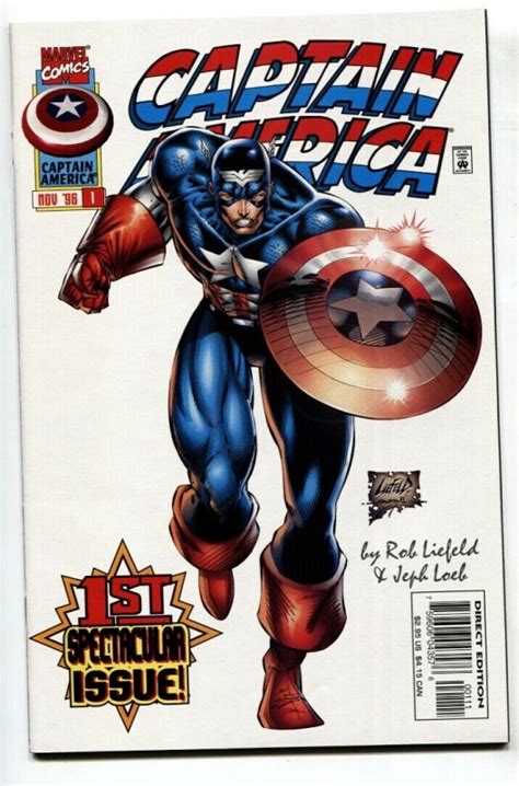 Captain America 1 Rob Liefeld 1996 First Issue Comic Book Marvel