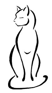.tutoriel en vidéo, je vous montre comment dessiner un chat en employant une technique simple. Image result for simple line cat | Tatouage de chat ...