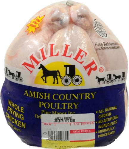 Miller Poultry Whole Fresh Chicken 1 Lb Ralphs