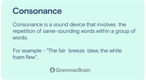 What Is Consonance Definition Examples In Poetry How To Use Grammarbrain