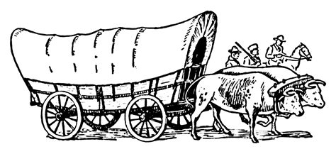 Free Covered Wagon Black And White Download Free Covered Wagon Black