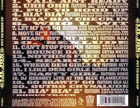 Put Yo Hood Up By Lil Jon The East Side Boyz Cd Tvt Records In