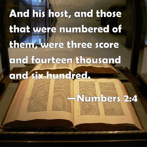 Numbers 24 And His Host And Those That Were Numbered Of Them Were