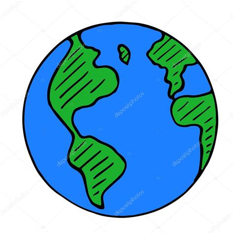 Doodle Globe Icon Stock Vector Image By ©dimgroshev 107470060