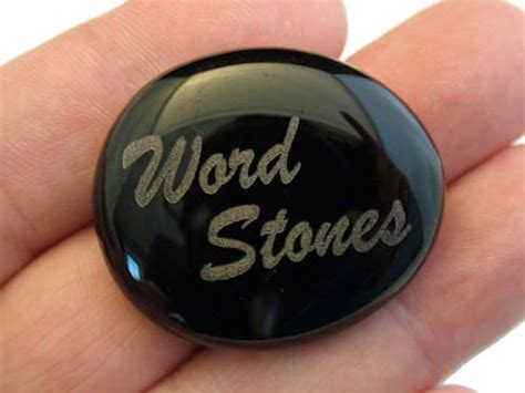 Rocks in my pockets is a story of mystery and redemption. Word Stones - Laser Engraved Glass Word Stones ...