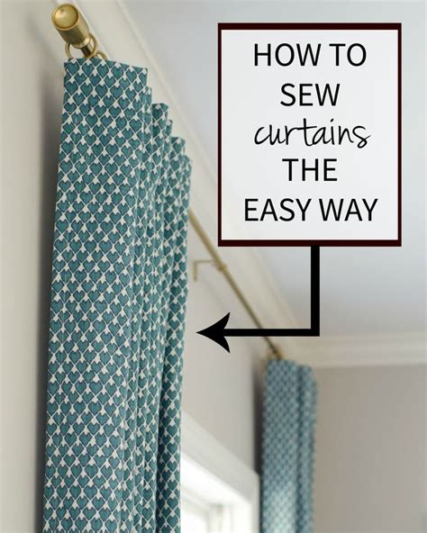 How To Sew Curtains The Easy Way The Chronicles Of Home No Sew