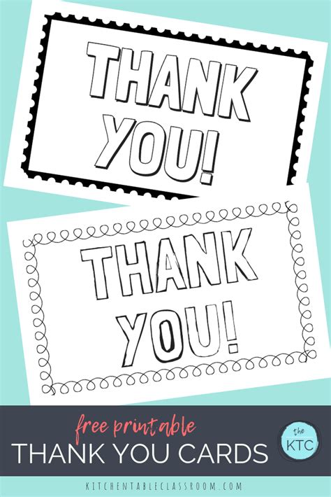 Free Printable Thank You Note