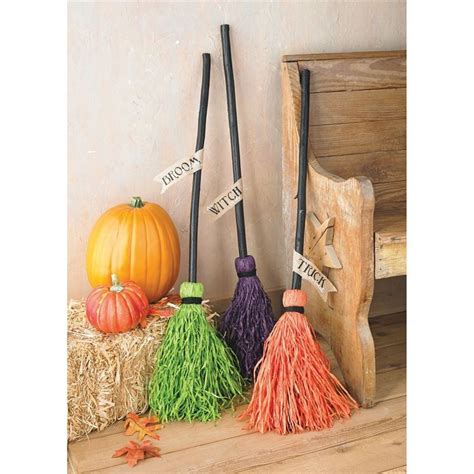 Decorative Witch Broom Halloween Crafts Decorations Halloween Witch