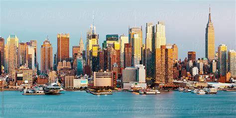 View Of Midtown Manhattan Across The Hudson River Manhattan New York