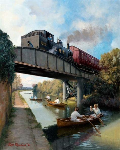 Railway Paintings By Rob Rowland Gra Train Posters Railway Posters