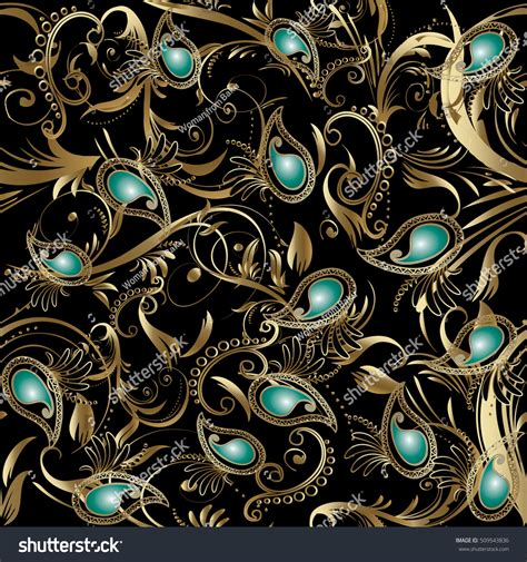 Download now black floral pattern vector for free. Paisley Floral Black Vector Seamless Pattern Stock Vector ...