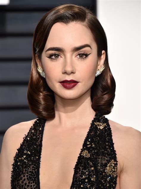 Lily Collins Oscars 2017 Afterparty Hair And Makeup Popsugar Beauty