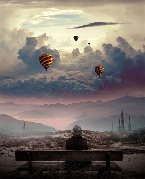 Create a Surreal Photo Manipulation of a Man Watching a Magical Sky ...