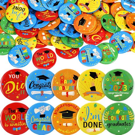 200 Pieces Graduation Button Pins Kindergarten Graduation