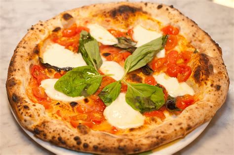 Pizza Margherita With Buffalo Mozzarella And Cherry Tomatoes Food La
