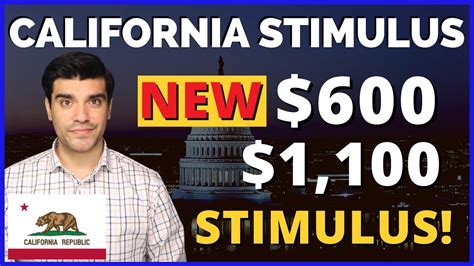 california 600 stimulus check update new 2nd 600 1 100 golden state