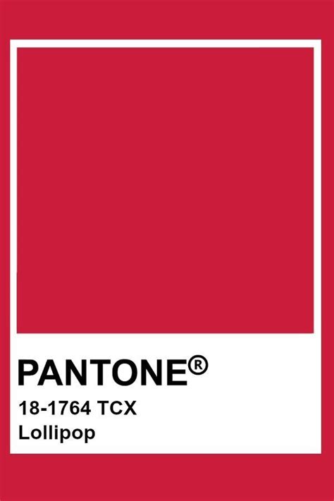 Pantone Lollipop Pantone Tcx Rouge Pantone Paleta Pantone Pantone