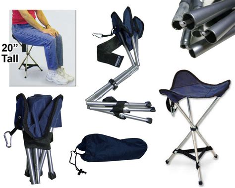 Whereas a folding chair or stool is nothing new, this walkstool's clever design makes it stand out from the rest. Tall Adult Size Portable Folding Tripod Stool Chair ...