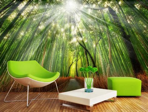 Wallpaper Scenery For Walls Custom 3d Background Wallpapers Bamboo