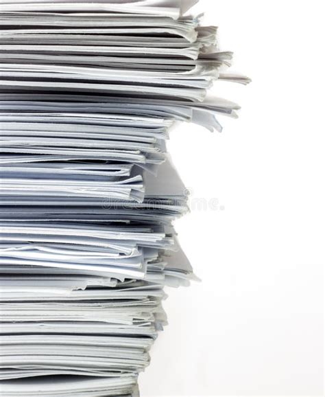 Stack Of Documents Stock Image Image Of Office Work 8634005