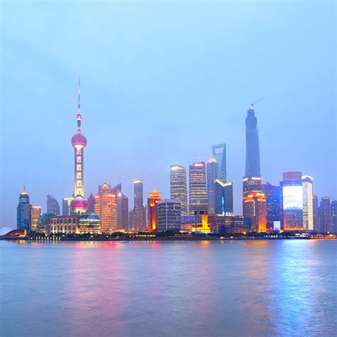 Shanghai Skyline Stock Image Image Of China Business 40186875