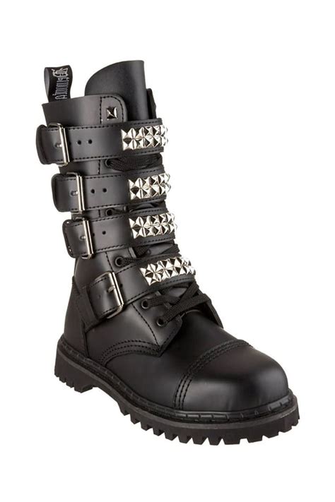 mens gravel 10s boots by demonia gothic angel clothing
