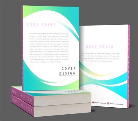 Simple Book Cover Page Frontspineback Psd Picturedensity