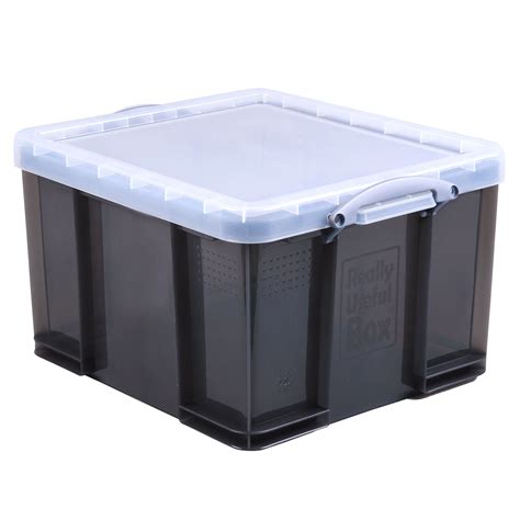 Really Useful Grey 42l Plastic Storage Box Departments Diy At Bandq
