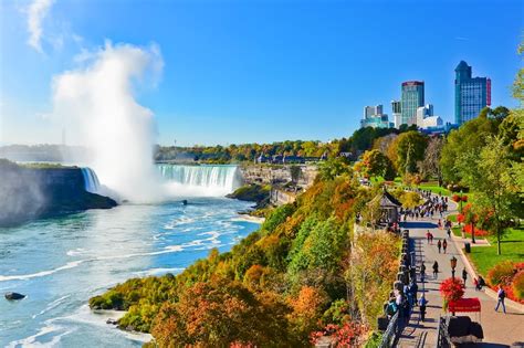 Niagara Falls In Ontario Raging Waterfalls On The Niagara River Go