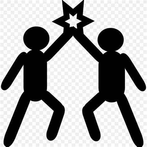 High Five Clip Art Png 1200x1200px High Five Artwork Black And
