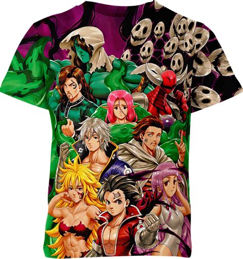 Seven Deadly Sins Shirt Full Printed Apparel