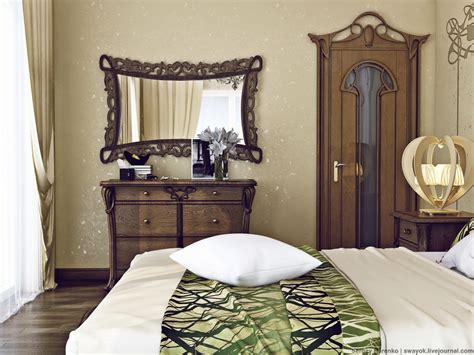 Interior Design Art Nouveau Bedroom Part 3