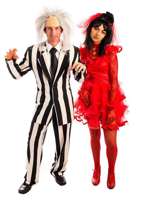 Beetlejuice And Lydia Couple Costume Couples Costumes Beetlejuice Couple Costume Costumes