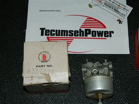 Tecumseh 631797a Genuine Tecumseh H50 Service Carburetor Read