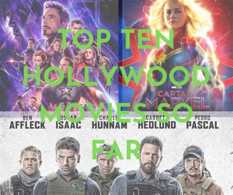 On the one hand, the money coming in for top earners is as you're about to see, many of consequence of sound's favorite films of 2019 so far weren't among the year's widest releases, aside from the one. Top ten Hollywood movies of 2019 (So-far) - One World News