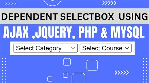 PHP Ajax Dynamic Dependent Select Box Depended Category Subcategory